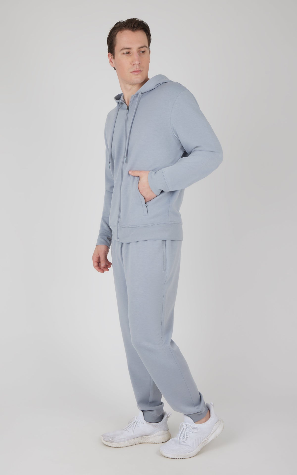 90 Degree by Reflex Men's Softlite Full Zip Jacket and Jogger Set