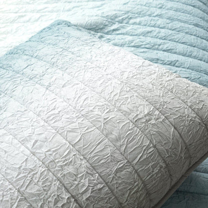 Crinkle Ombre Oversized Quilt 3 Piece Set