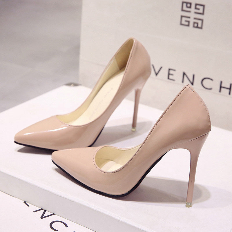 Women’s Nude High-Heeled Shoes | High-Sense Pointed-Toe Skin-Tone Heels | Trendy Minimalist Professional Nude Pumps | Luxury-Label Statuesque Party Stilettos | 2026 High-Fashion Radiant Evening Footwear