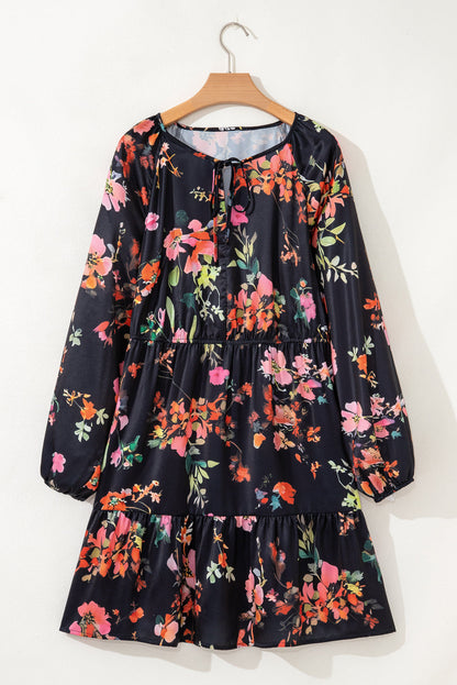 Threaded Pear Pearl Long Sleeve Mini PLUS Dress