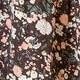 Brown Ditsy Floral Half Bishop Puff Sleeve Tiered Baby Doll Mini Dress Swing Southern Dress | S-3X