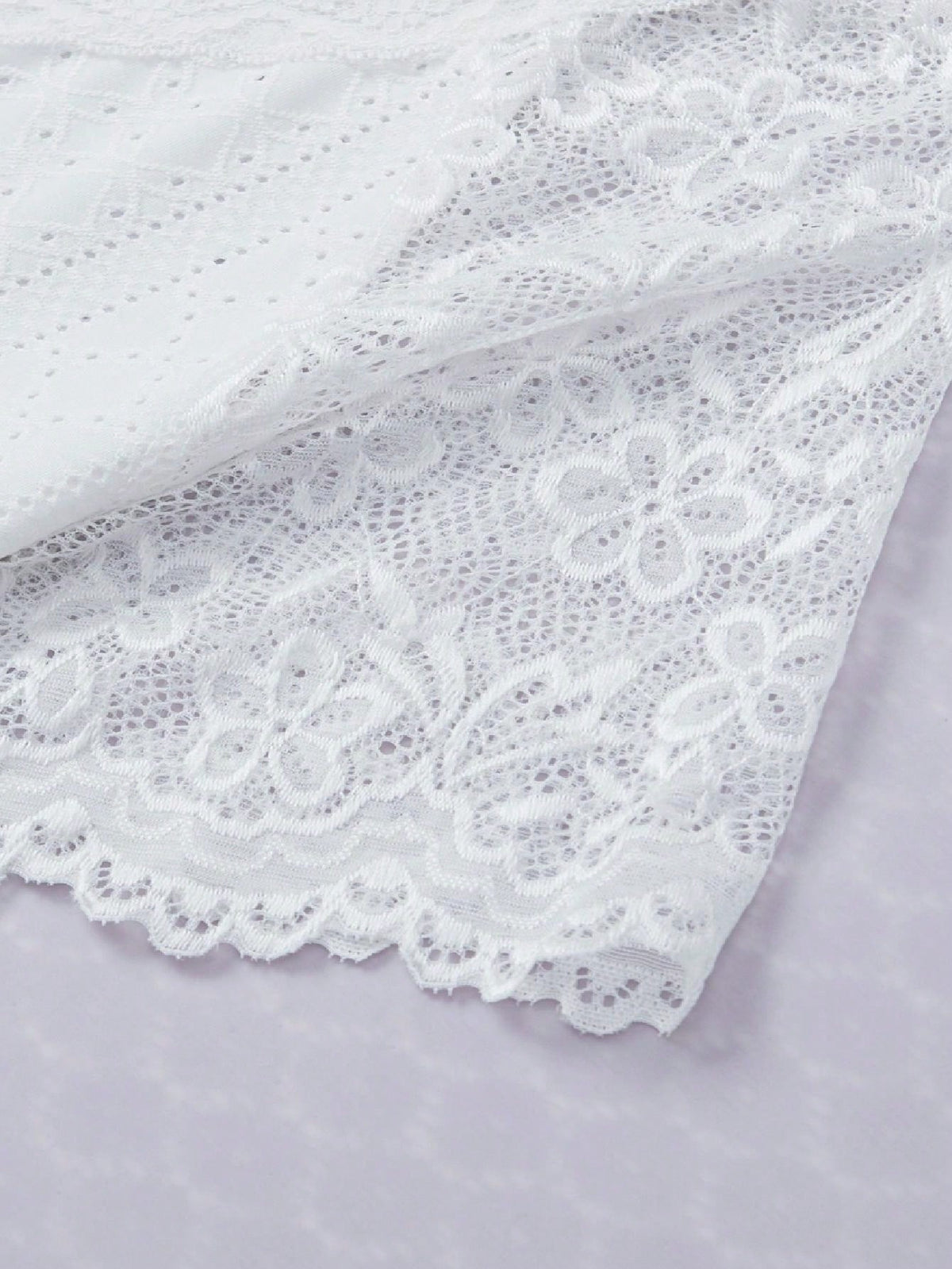 Boho Retro Lace V Neck Eyelet Raglan  Tunic Top Shirt