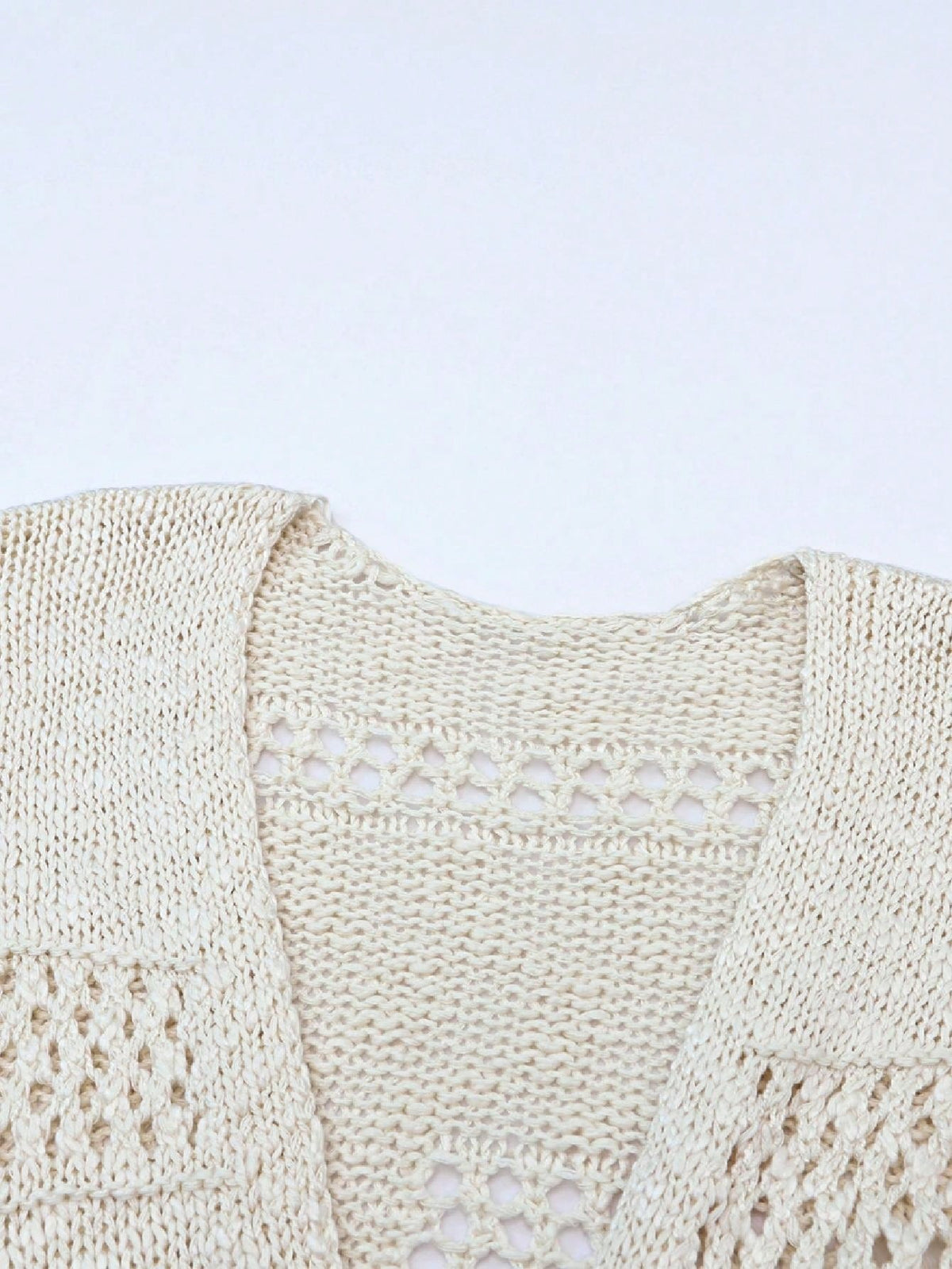 Boho Retro Crochet Knit Hollow Light Weight Dolman Batwing Sleeve Oversized Boyfriend Cardigan