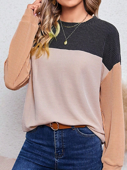 Boho Retro Dolman 60's Color Block Lace Color Block Lantern Sleeve Style Viscose Mixed Long Sleeve Shirt Top Small To 2XL Plus