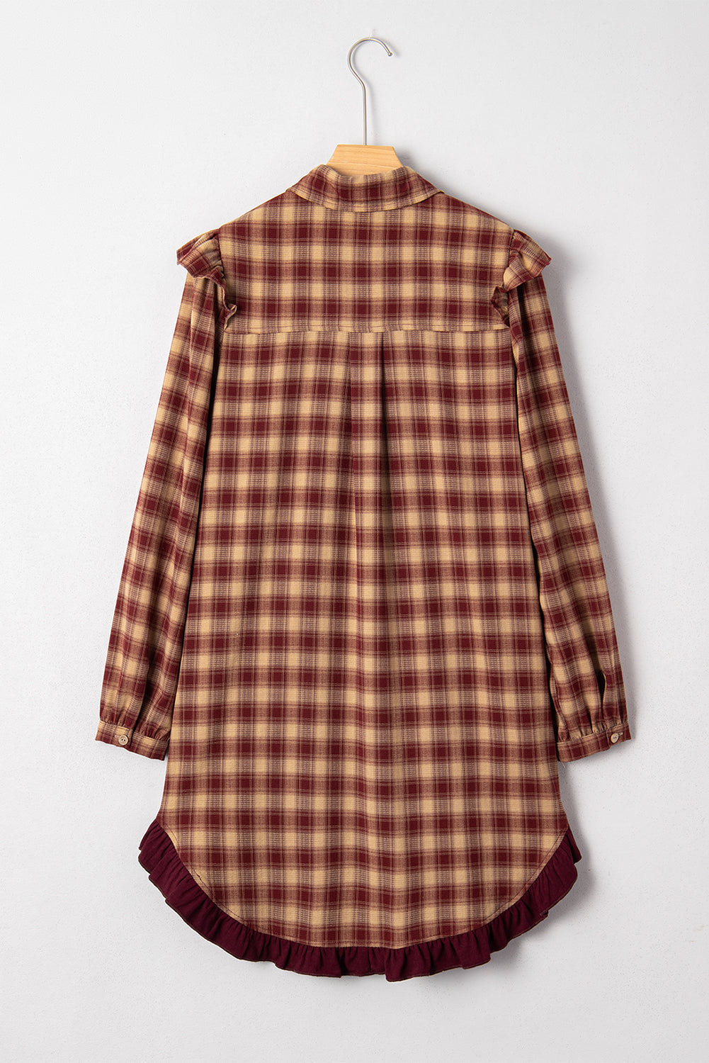 Threaded Pear Novalee Mini Shirt Dress Long Sleeve Top