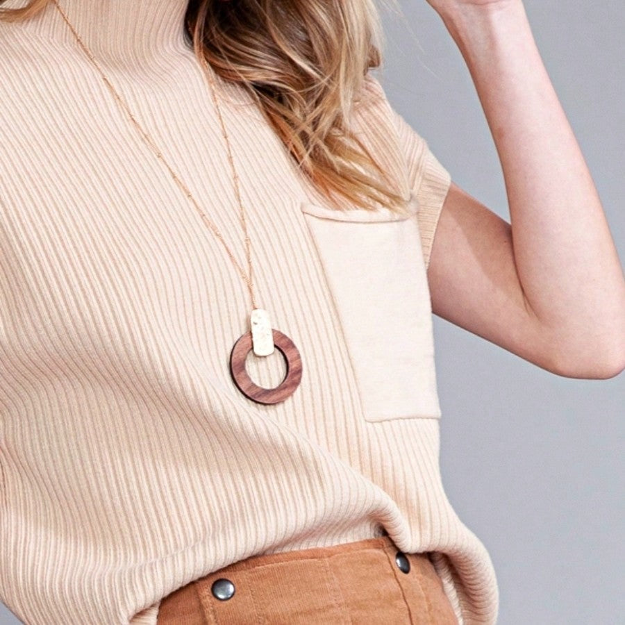Boho Retro Vintage Viscose Vanilla Beige Green Front Pocket High Mock Neck Ribbed Top Shirt Blouse Vest