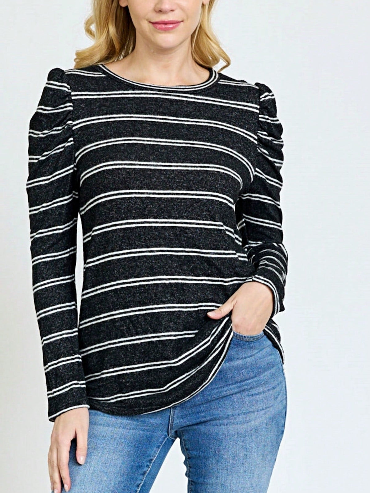 Boho Retro 90's Vintage Out Stitch Raglan Sleeve Cuff Paisley Plaid Checker Christmas Stripe Leopard  Accented Knit Top Shirt Blouse