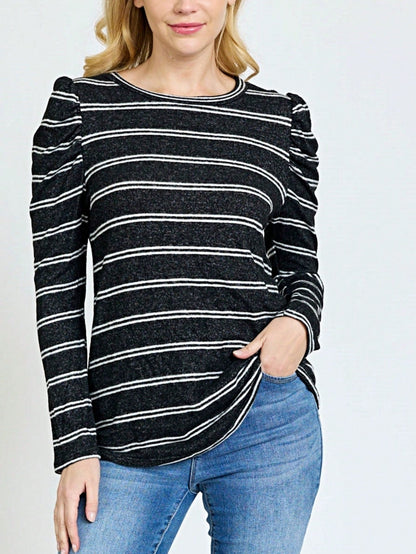 Boho Retro 90's Vintage Out Stitch Raglan Sleeve Cuff Paisley Plaid Checker Christmas Stripe Leopard  Accented Knit Top Shirt Blouse