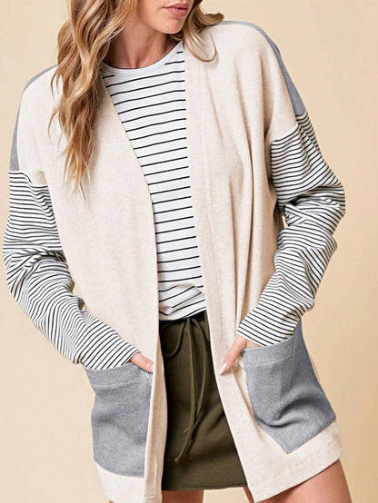 Boho Retro Cotton Mix Crochet Knit Hollow Light Weight Button Front Side Slit Long Cardigan