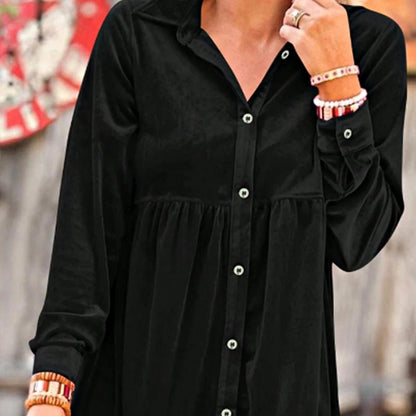 Boho Retro Vintage 60's Velvet Velour Red Grey Charcoal Drop Sleeve Balloon Puff Loose Party Shirt Blouse
