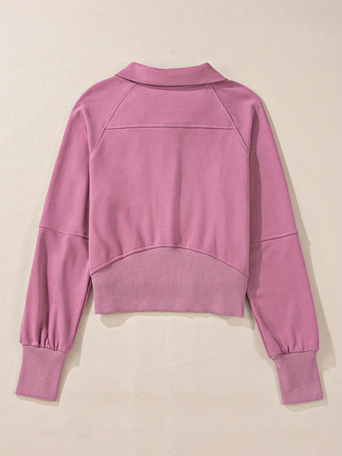 Boho Retro Vintage 90's Cotton Stand Collar  Solid Kangaroo Front Pocket Thumbhole Long Sleeve Zip Up Top Sweatshirt Pullover