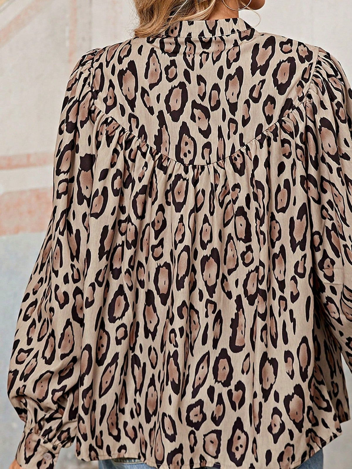Boho Retro Vintage Viscose 90's Khaki Beige Apricot Ruffle V Neck Half Sleeve Loose Top Shirt Blouse