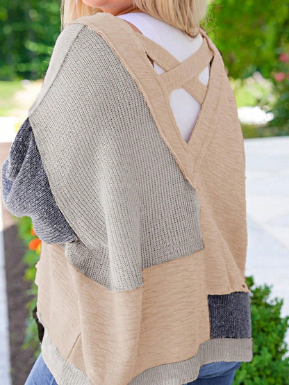 Boho Retro Vintage Cotton 90's Ivory Beige Crochet V Neck Long Sleeve Lace Loose Knit  Button Top Shirt Blouse Cardigan