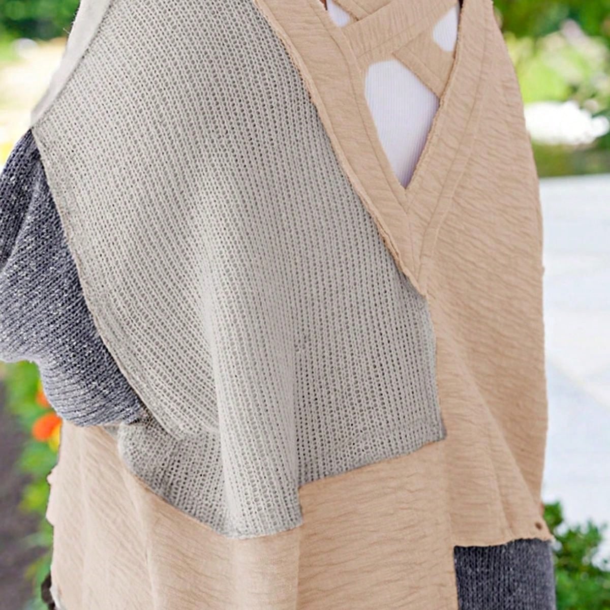 Boho Retro Vintage Cotton 90's Ivory Beige Crochet V Neck Long Sleeve Lace Loose Knit  Button Top Shirt Blouse Cardigan