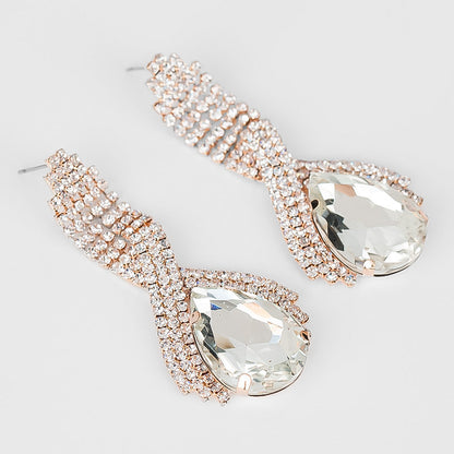 Queen’s Gorgeous Banquet Party Earrings | Luxury Statement Chandelier Drops | High-Fashion Wedding & Gala Jewelry | Sparkling Elegant Dangle Earrings for Women