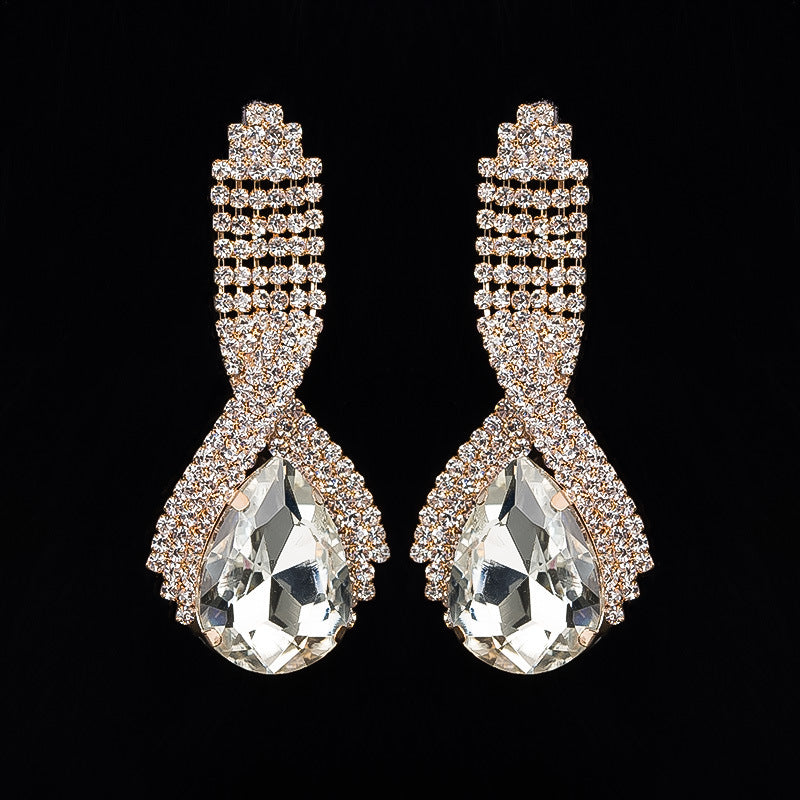 Queen’s Gorgeous Banquet Party Earrings | Luxury Statement Chandelier Drops | High-Fashion Wedding & Gala Jewelry | Sparkling Elegant Dangle Earrings for Women