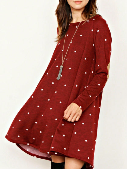 Boho Retro 90's Vintage Leopard Black Brown V Neck Empire Waist  Bubble Puff Long Sleeve Tunic Top