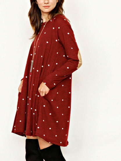 Boho Retro 90's Vintage Leopard Black Brown V Neck Empire Waist  Bubble Puff Long Sleeve Tunic Top