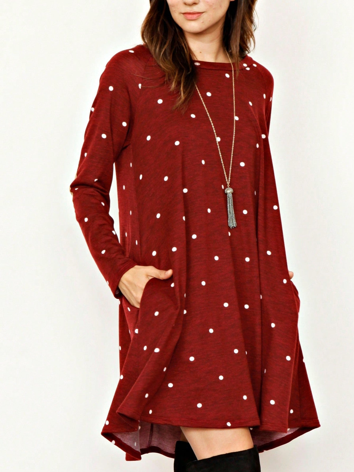 Boho Retro 90's Vintage Leopard Black Brown V Neck Empire Waist  Bubble Puff Long Sleeve Tunic Top