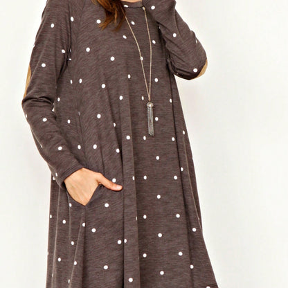 Boho Retro 90's Vintage Leopard Black Brown V Neck Empire Waist  Bubble Puff Long Sleeve Tunic Top