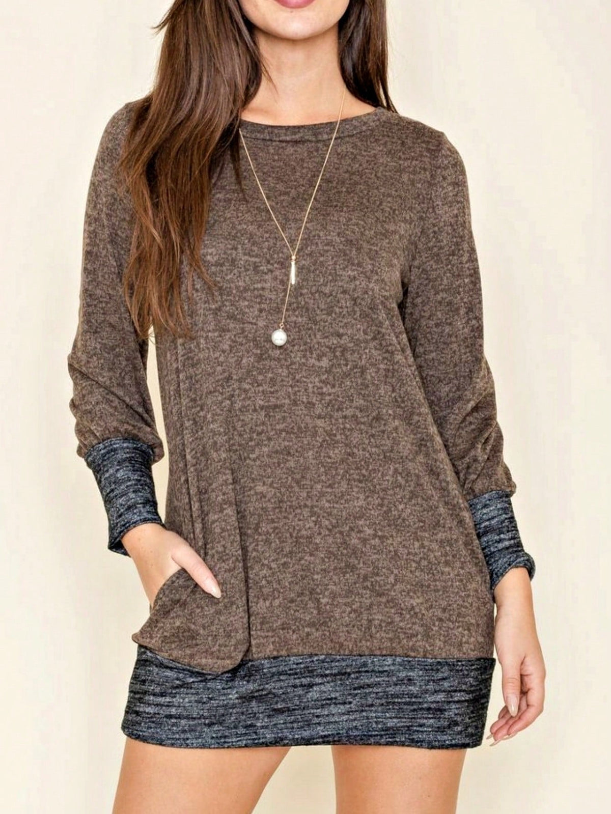 Boho Vintage Stripe Cute Baby Doll High And Low Top Blouse Tunic With Side Slit Small To 3 XL Plus