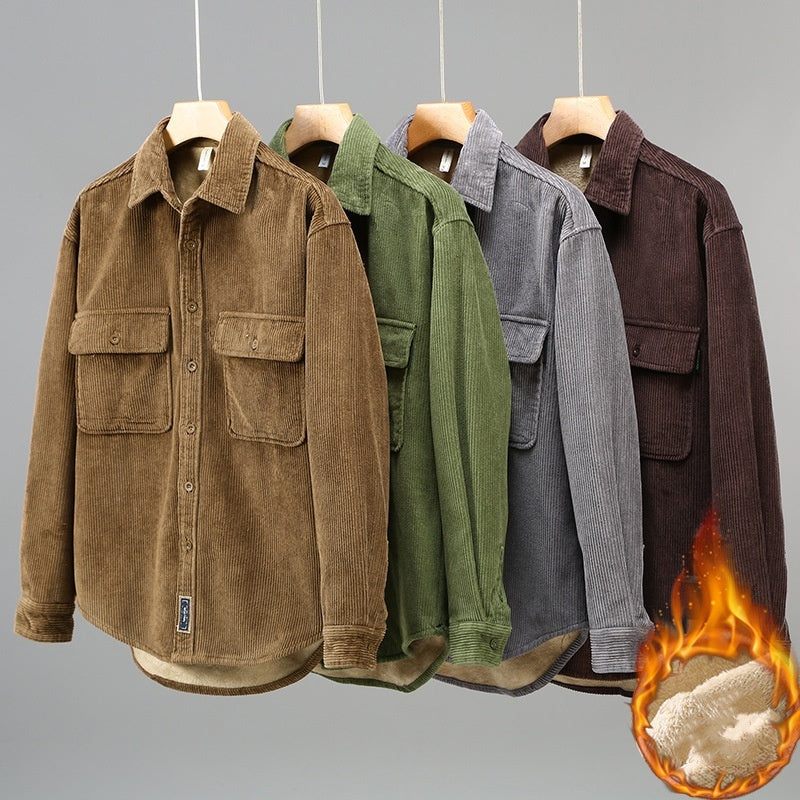 Men's Fleece-Lined Casual Coat