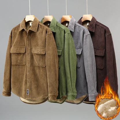 Men's Fleece-Lined Casual Coat