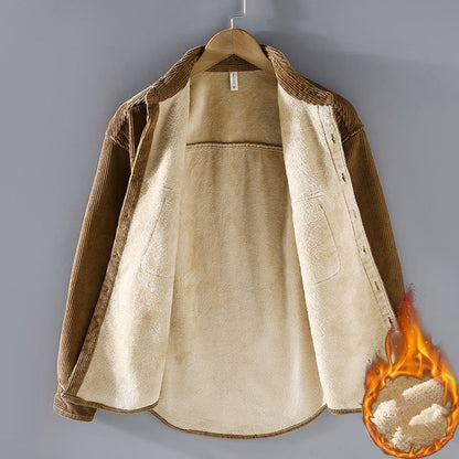 Men's Fleece-Lined Casual Coat