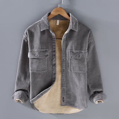 Men's Fleece-Lined Casual Coat