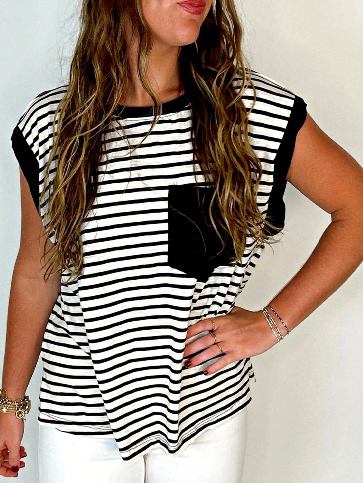 Boho Retro Vintage Viscose Vanilla Beige Green Front Pocket High Mock Neck Ribbed Top Shirt Blouse Vest