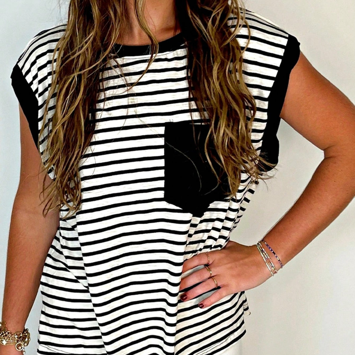 Boho Retro Vintage Viscose Vanilla Beige Green Front Pocket High Mock Neck Ribbed Top Shirt Blouse Vest