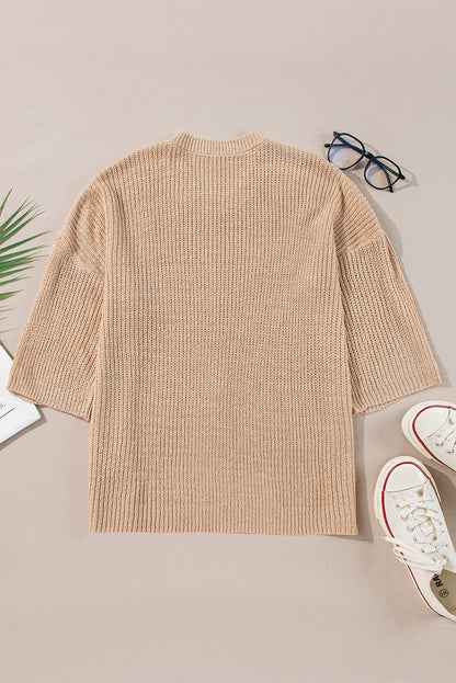 Threaded Pear Aria 3 4 Sleeve Sweater