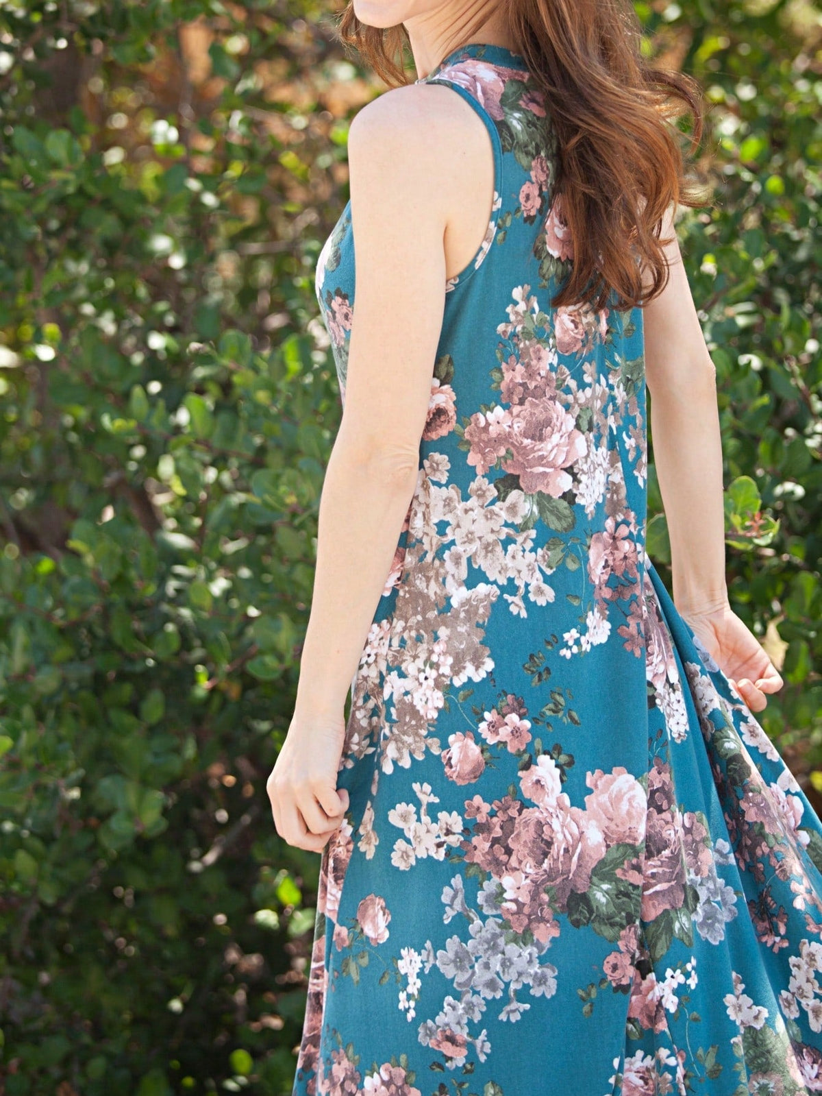Boho Retro Kelly Green One Shoulder Rayon Ruffle Bottom Flounce Summer Cool Sleeve Midi Tiered Dress
