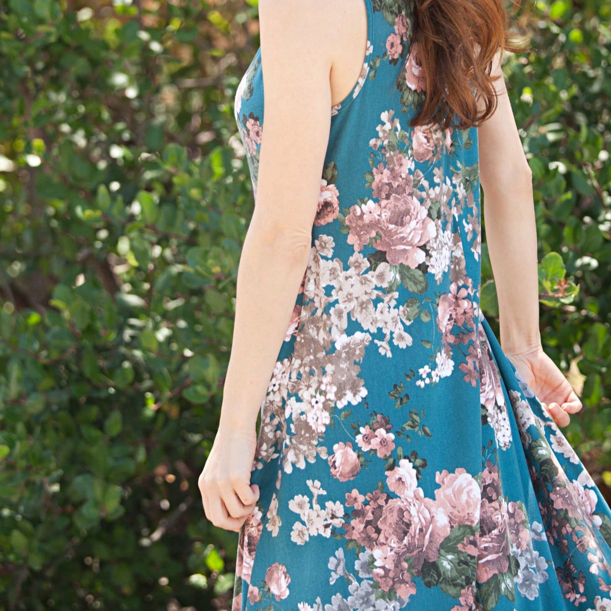 Boho Retro Kelly Green One Shoulder Rayon Ruffle Bottom Flounce Summer Cool Sleeve Midi Tiered Dress