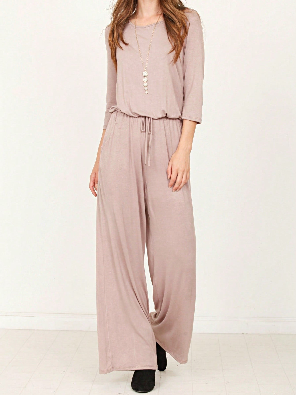 Boho Casual Beige Blue Floral Leaf Tank Cami One Shoulder Ruffle Wide Leg Jumpsuit Small To 3 XL PLUS