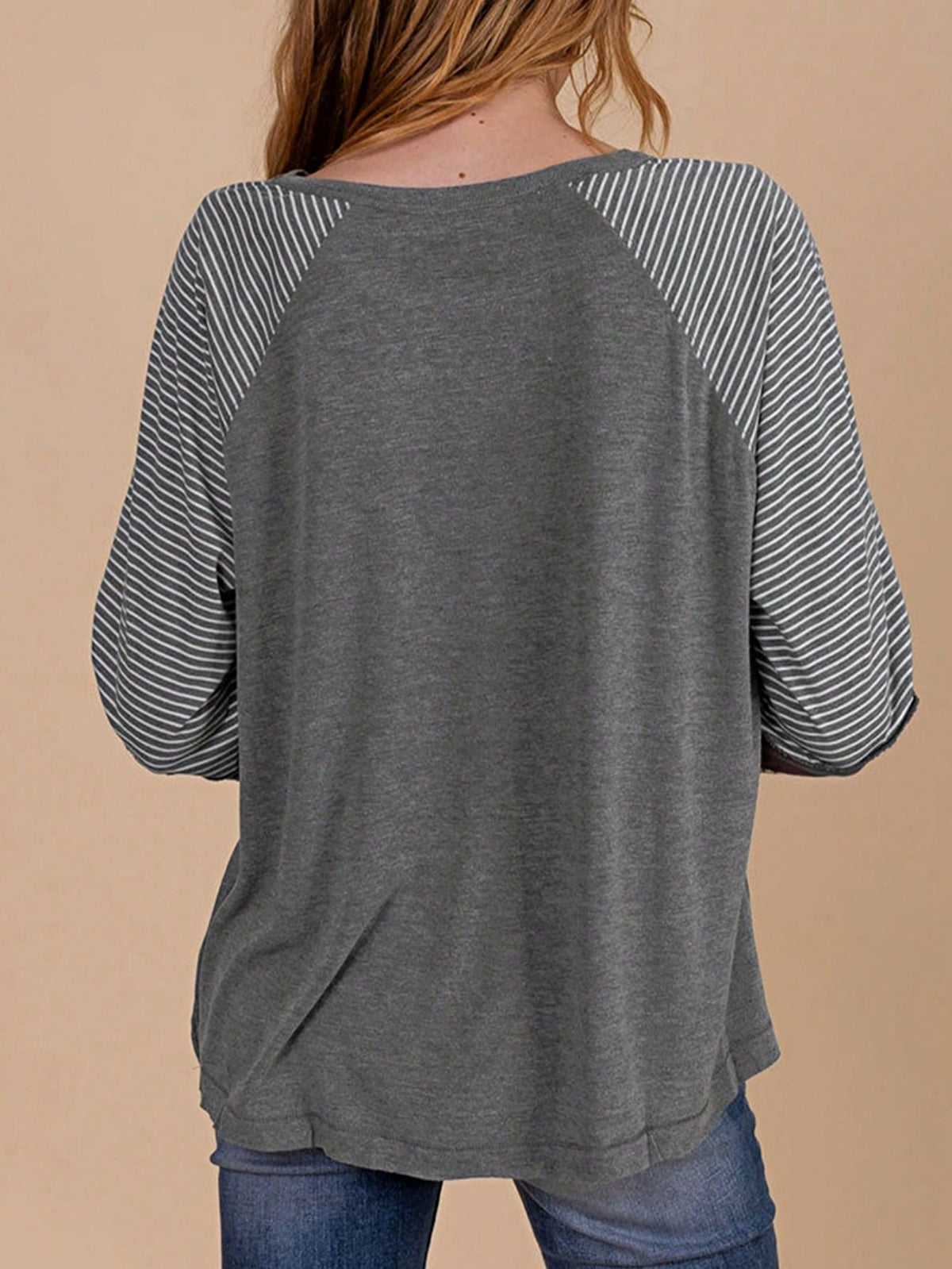Boho Retro Dolman 60's Color Block Lace Color Block Lantern Sleeve Style Viscose Mixed Long Sleeve Shirt Top Small To 2XL Plus
