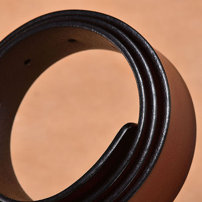 Versatile Leather Belt for Men | Genuine Premium Leather Waist Belt | Classic Formal & Casual Men’s Belt | Durable High-Sense Leather Accessory | 2026 Trendy Luxury Men’s Belt with Zinc Alloy Buckle