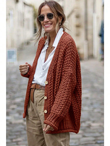 Boho Retro Crochet Knit Hollow Light Weight Dolman Batwing Sleeve Oversized Boyfriend Cardigan