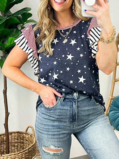 Boho Retro Vintage 90's Vibe White Cotton Short Lantern Bubble Puff  Sleeve  Embroidered Eyelet Hollow Top Shirt Blouse