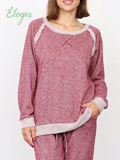 Boho Retro 90's Vintage  Preppy V Stitch  Acid Mineral Wash Tie Dye Stripe Print Raglan Sleeve Tunic Top Pullover Sweatshirt