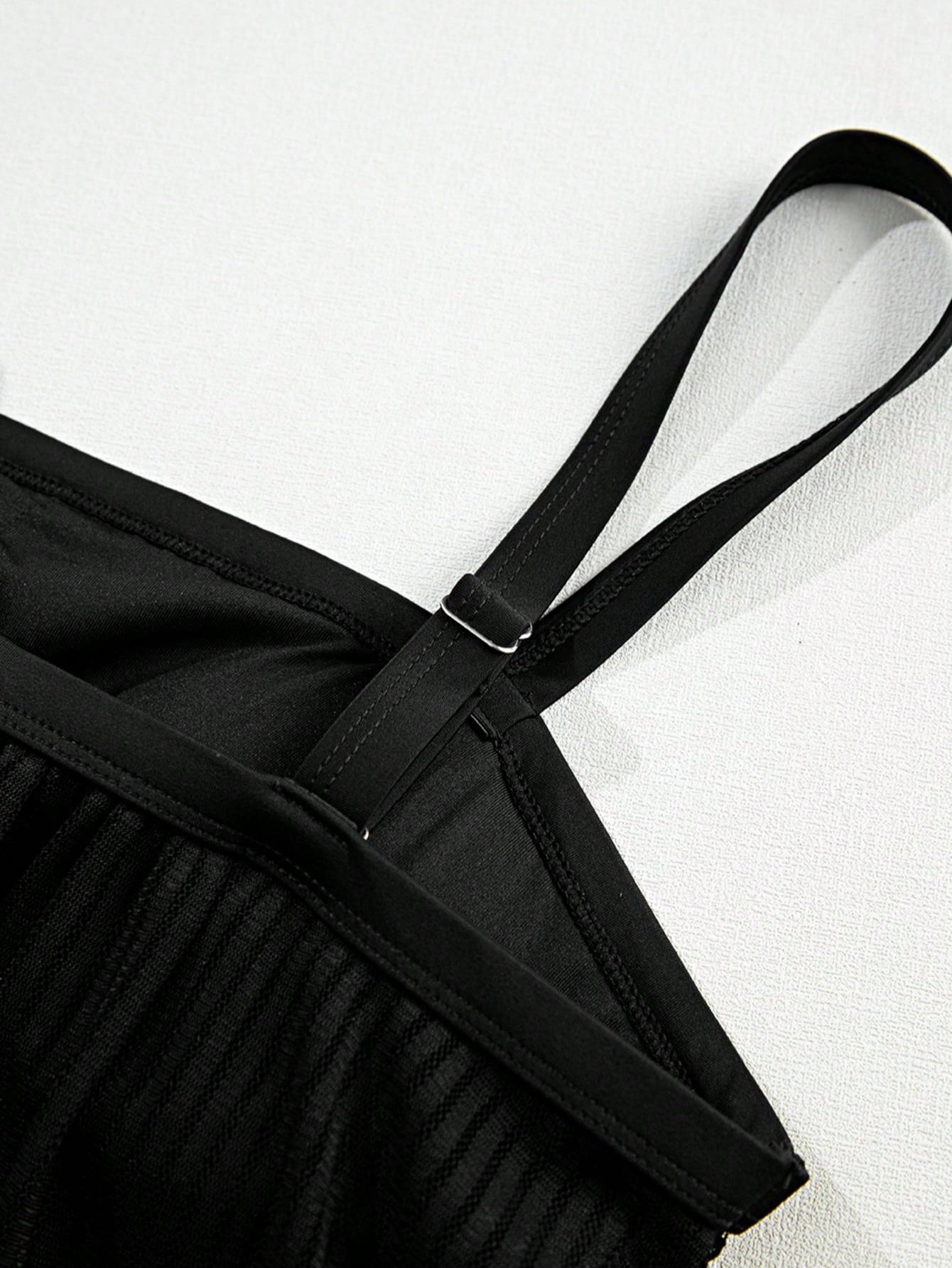 Elegant    Knitted Fabric    Beach    Summer  Tankini Swimsuit