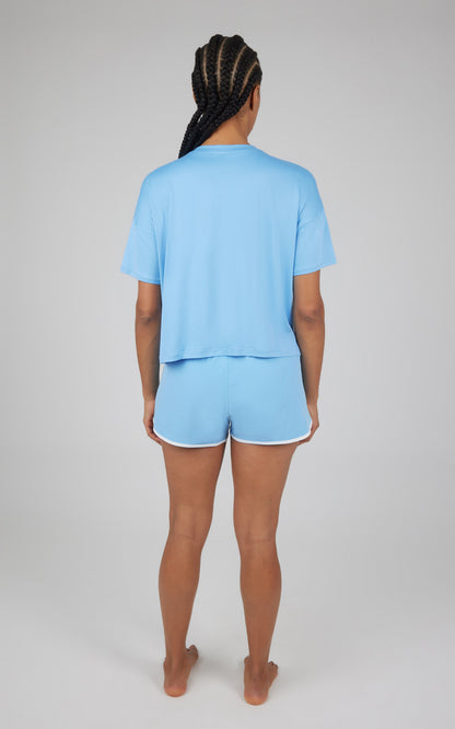 90 Degree by Reflex 2 PC Boxy Tee and Running Short Set