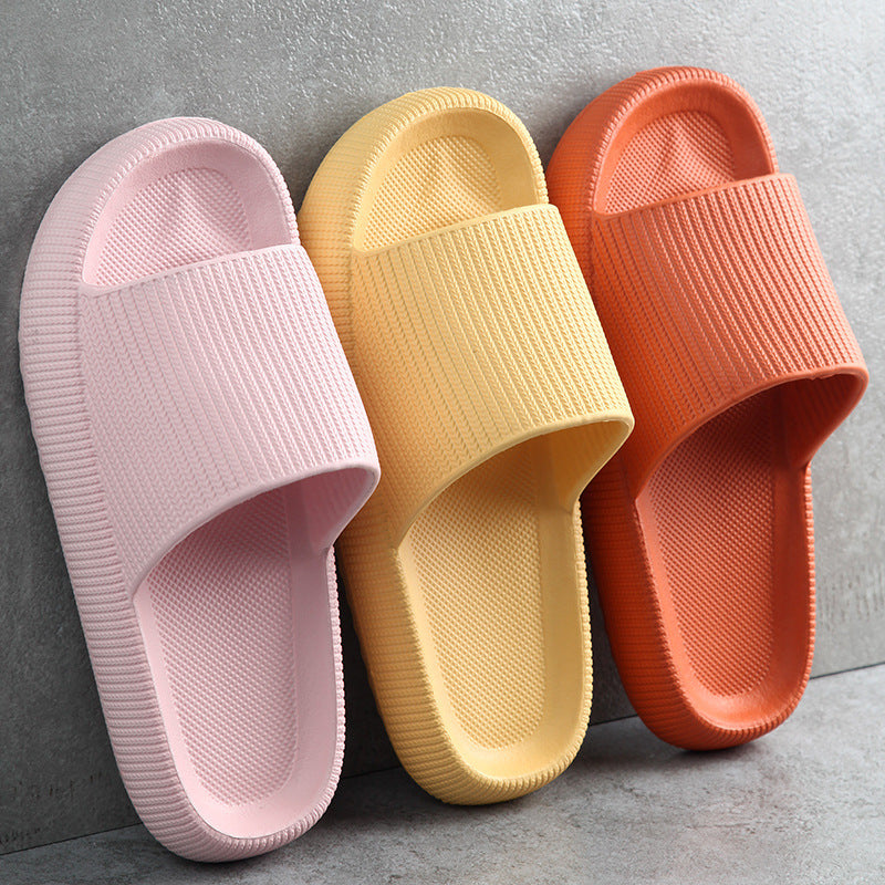 Soft Home Couple Slippers | High-Sense Minimalist Indoor Slides | Trendy Comfortable Non-Slip House Shoes | Luxury-Label Plush Couple Footwear | 2026 High-Fashion Quiet Luxury Home Slippers