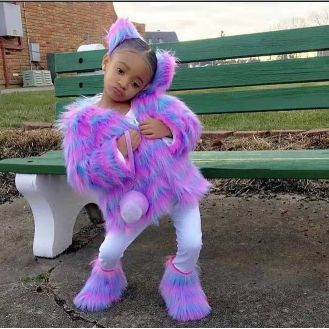Kids' Faux Fur Coat
