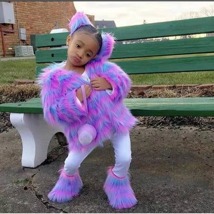 Kids' Faux Fur Coat