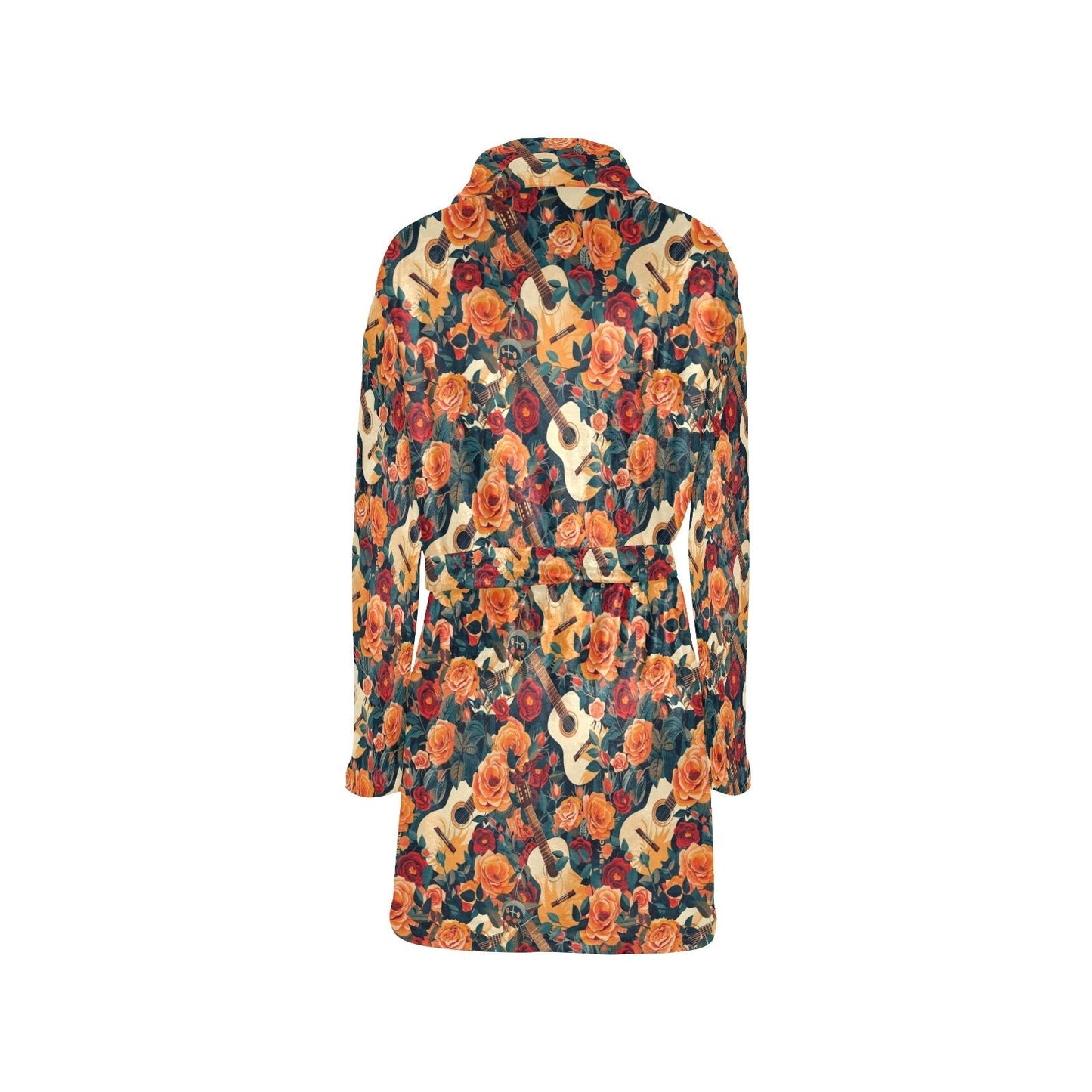 Baha Ranch Colores De Mexico Roses & Guitars Robe
