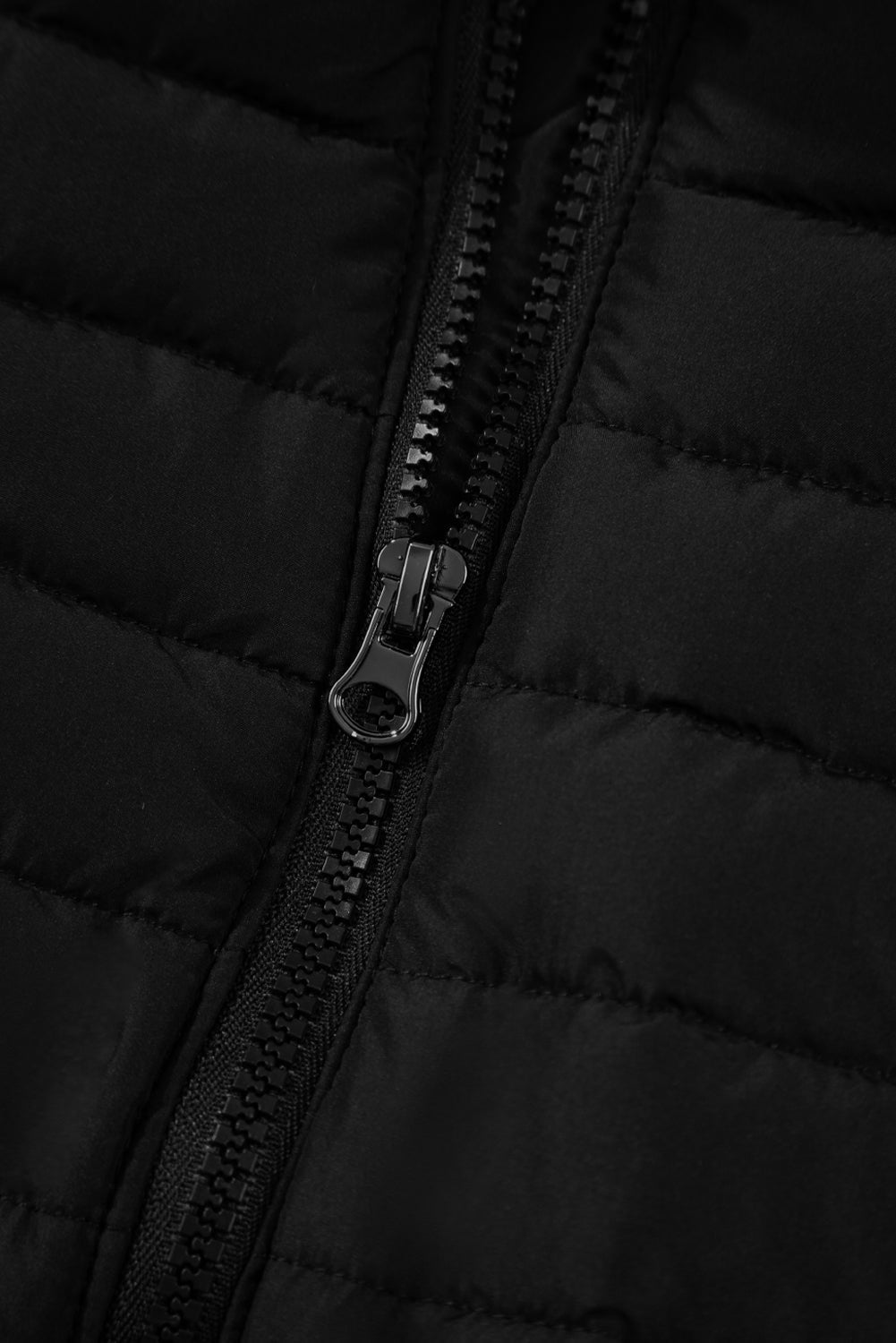 Threaded Pear Harper Quilted Zipped Puffer Vest