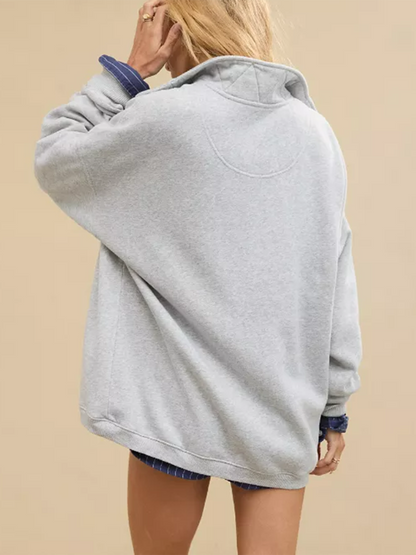 Quarter Snap Sweatshirt(Buy 2 Free Shipping)