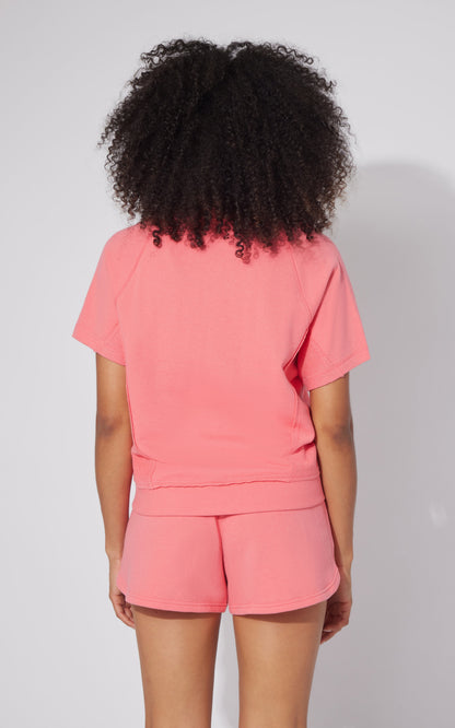 90 Degree by Reflex 2 Pc Loop Terry Short Sleeve and Short Set