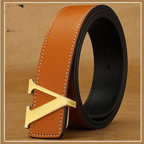 Men’s Personalized Leather Letter Belt | Initial Buckle Designer Style Belt for Men | Luxury Alphabet Motif Leather Waistband | Trendy Custom Letter Fashion Belt